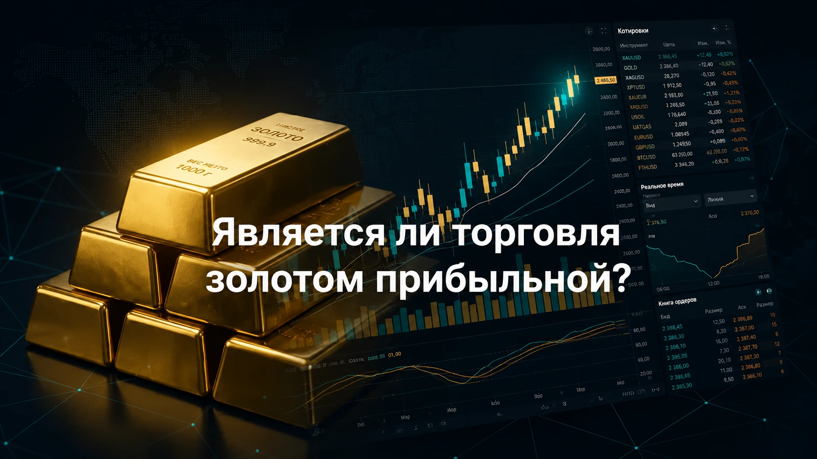 Выгодна ли торговля золотом? Что нужно знать перед началом