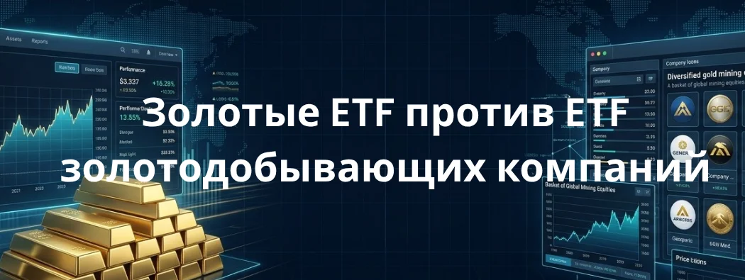 Золотые ETF vs. ETF золотодобытчиков: сравнение в 2026 году